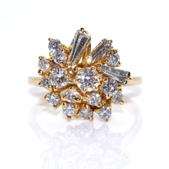 Recent jewelry - Flower Diamond Ring 