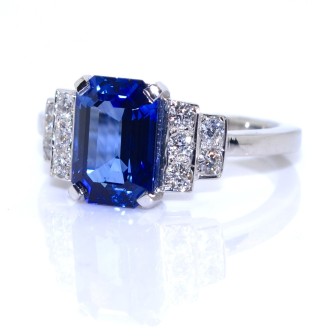 Recent jewelry - Sapphire and Diamond Ring 