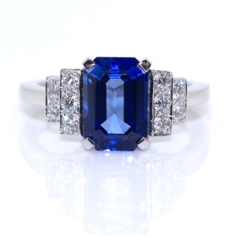 Recent jewelry - Sapphire and Diamond Ring 